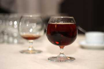 Glass of red wine