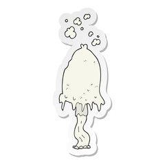 sticker of a cartoon mushroom