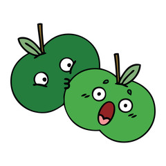 cute cartoon apples