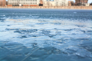 blue ice texture