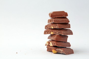 milk and cocoa chocolates 