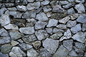 Stone of ancient wall rock pattern background texture