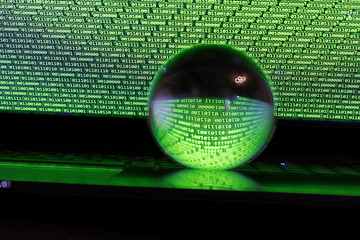 Notebook with cristal ball