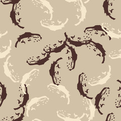 Urban UFO camouflage of various shades of beige and brown colors