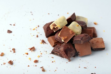 milk and cocoa chocolates 
