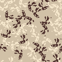 Urban UFO camouflage of various shades of beige and brown colors
