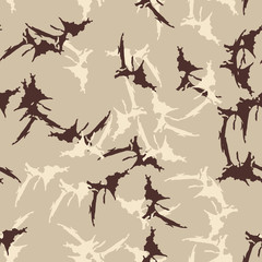 Urban UFO camouflage of various shades of beige and brown colors