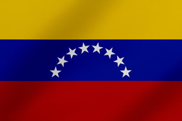 Beautiful VENEZUELA waving flag illustration.