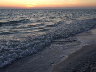 sunset on the beach