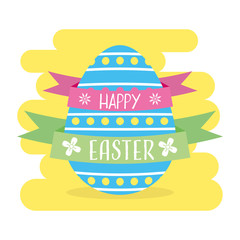 Naklejka premium happy easter card