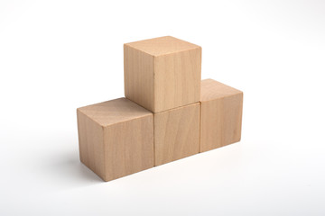 Wood Blocks Isolated On White