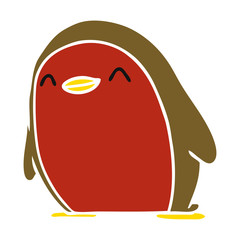 cartoon cute kawaii red robin