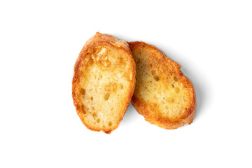 French toasts isolated on white background.