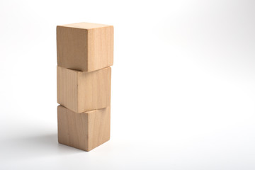 Wood Blocks Isolated On White