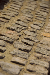 Tile texture stones Square. Paving stone KV F