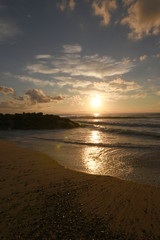 Couché de soleil Le vieux Boucau Landes