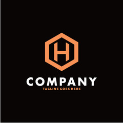 Letter H Logo Vector Symbol Icon Design Inspiration