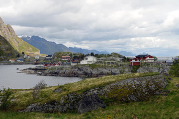 Bergpanorama auf den Lofoten