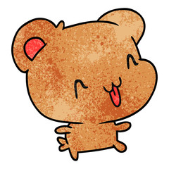 textured cartoon kawaii cute happy hamster