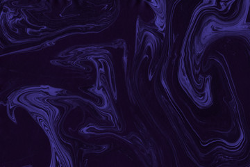 Suminagashi marble texture hand painted with indig