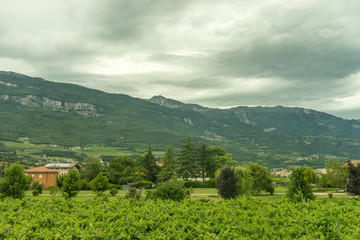 Italy,La Spezia to Kasltelruth train, a view of a large mountain in the background