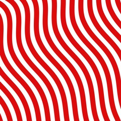 Linien rot weiß mit Wellenmuster