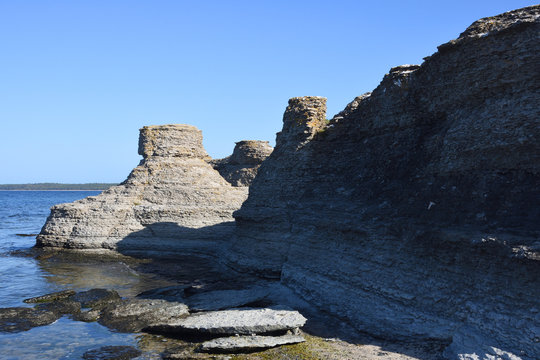 Byrums raukar auf der insel &Ouml;land