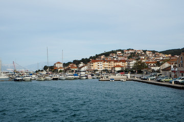 Naklejka na ściany i meble Harbor in Trogir, Croatia