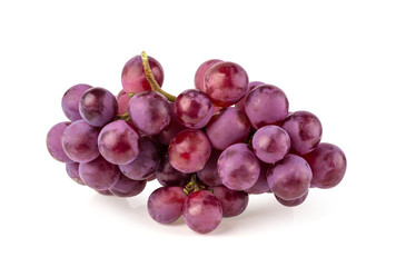 Red Grapes isolated on a white background