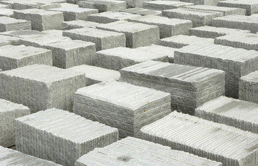 granite blocks stored