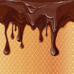 vector syrup drip pattern on cake layers
