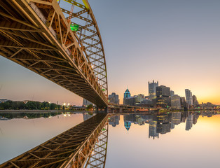 Pittsburgh Bridges - obrazy, fototapety, plakaty