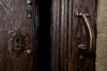 old door with lock