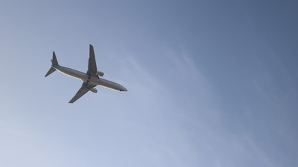 airplane in the sky