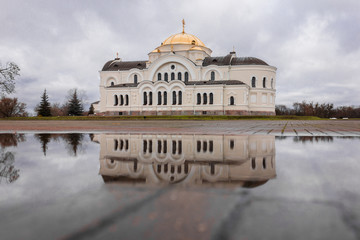 Obraz premium BELARUS CITY OF BREST January 2, 2019. Brest castle St. Nicholas Garrison Cathedral.Orthodox Church of the Fortress.
