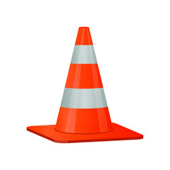 Traffic cones vector design illustration isolated on white background