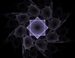 Geometry of Space series. Visually attractive backdrop made of conceptual grids curves and fractal elements suitable as element for layouts on physics mathematics technology science and education