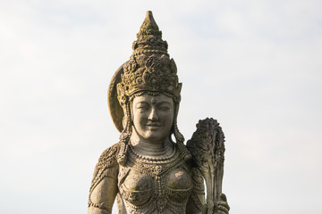 Statue of buddha in Ubud rainforest, Bali.