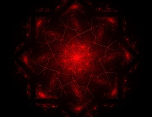 Abstract design made of sacred symbols signs geometry and designs on the subject of astrology alchemy magic