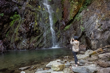 woman take a picture