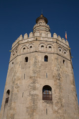 Fototapeta na wymiar Torre de Oro Tower, Seville