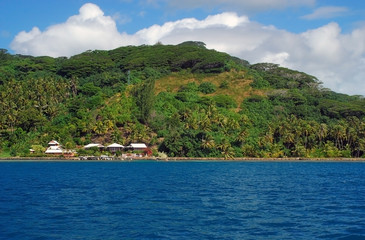 Fototapeta na wymiar Raiatea landscape, French Polynesia