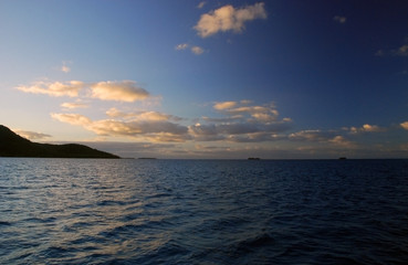 Sunset in Raiatea, French Polynesia