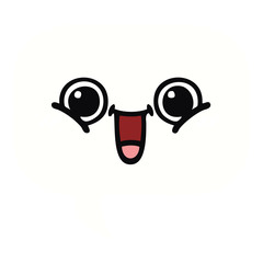 flat color retro cartoon speech bubble