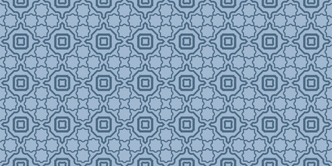 Modern Geometric Pattern With Hand-Drawing Ornament. Vector Super Illustration. For Fabric, Textile, Bandana, Scarg, Colored Print. Pastel blue color