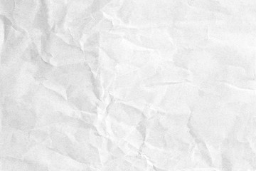 Obraz na płótnie Canvas Crumpled white paper texture