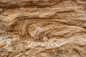 Limestone rock wall
