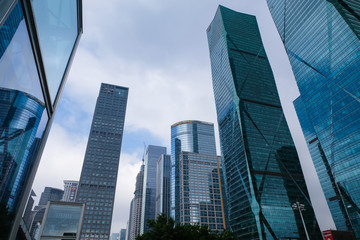 Obraz premium 深セン 福田区 街並み