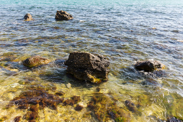 rocks in the sea