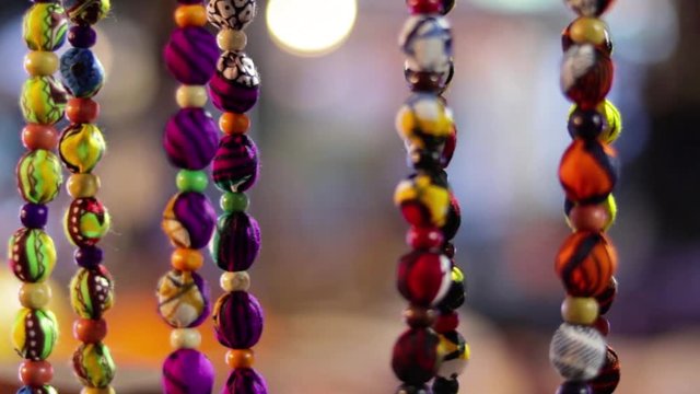 African beads necklace. Handmade jewelry. Hand crafted jewellery. Colourful. Colorful. Made in Africa.